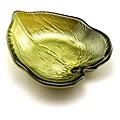 Palm Green Degraded (Set-4) Canape Plates by Arda Glassware