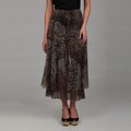 Lapis Women's Animal Print Skirt