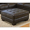Lancaster Italian Leather Ottoman