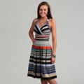 Calvin Klein Women's Striped Cross Back Dress