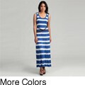 Calvin Klein Women's Tie Dye Striped Belted Dress
