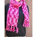 Double-knit Pink Wool Scarf (Nepal)