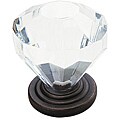 Amerock Crystal Knob with Oil-rubbed Bronze Base (Pack of 5)