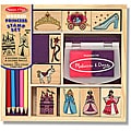 Melissa & Doug Wooden Princess Stamp Set