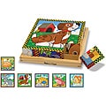 Melissa & Doug Pets 16-piece Wooden Cube Puzzle with Six Animals