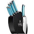 Ginsu Shoku Frost Cutlery with Black Block Set (8-Pieces)