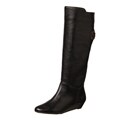 Steven by Steve Madden Women's 'Iden' Black Wedge Boots FINAL SALE