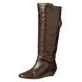 Steven by Steve Madden Women's 'Iden' Brown Wedge Boots FINAL SALE
