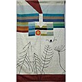 Crewelwork Tapestry Wool Chainstitch Rug (3' x 5') (India)