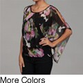 Isabella Rodriguez Women's Abstract Print Cinched Waist Top