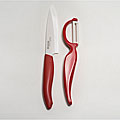 Revolution Red 4.5-inch Utility Knife and Everything Peeler