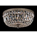 Crystal 2-light Flush with English Bronze Finish