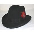 Ferrecci Men's Black Wool Godfather Hat