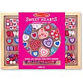 Melissa & Doug Sweet Hearts Arts & Crafts Wooden Bead Set with Case