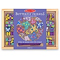 Melissa & Doug Butterfly Friends Wooden Bead Set in Storage Case