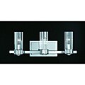 Triarch International Glacier Chrome 3-light Bathroom Fixture