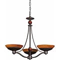 Triarch International Halogen VI 3-light Oil Rubbed Bronze Chandelier
