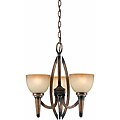 Triarch International 'Olympian' 3-light Torch Bronze Chandelier