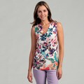 Calvin Klein Women's Pastel Flowers Draped Top
