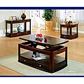 Dark Cherry 2-drawer Lift-top Cocktail Table