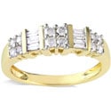 Miadora 14k Yellow Gold 1/2ct TDW Diamond Ring