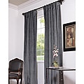 Natural Grey Velvet Blackout 96-Inch Curtain Panel