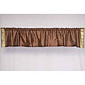 Brown Sari Fabric Decorative Valances (India) (Pack of 2)