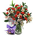 Sweets in Bloom 'Enchantment' Flower Bouquet with Godiva Chocolate Truffles
