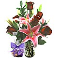Sweets in Bloom 'Serenity Fragrant' Flower Bouquet with Godiva Chocolate ...