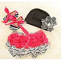 Zebra Print Hot Pink Baby Girls Gift Set