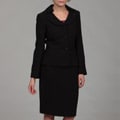John Meyer Women's Black Beaded Skirt Suit