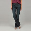 Miss Vigoss Women's Bootleg Rhinestone Denim Jeans