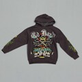 Ed Hardy Big Boy's Dark Grey Pirate Hoodie
