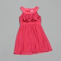 Hype Big Girl's Fuchsia Ruffle Dress