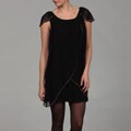 Gossip Girl Women's Black Bead-embellished Dress