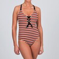 Anne Cole Women's Lace-up One Piece Swimsuit