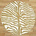 Alliyah Handmade New Zeeland Blend Safari Sage Green Wool Rug (6' Round)