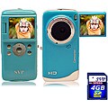 SVP Turquoise High Definiton Digital Camcorder with 4GB SD Card