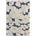 Handmade Flatweave 'Luna' Ivory Wool Kilim Runner (2'6 x 8')