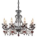Crystorama Paris Flea Market Dark Rust 8-light Chandelier