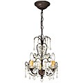 Crystorama Ella Dark Rust 3-light Chandelier