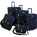 American Flyer Argyle Collection 5-piece Luggage Set
