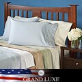 Grand Luxe Egyptian Cotton Sateen 300 Thread Count Chain Full-size Deep Pocket Sheet Set