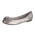 R2 By Report Women's 'Gwynee' Pewter Rhinestone Bow Flats