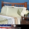 Grand Luxe Egyptian Cotton Sateen 300 Thread Count Solid King-size Deep Pocket Sheet Set