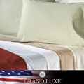 Grand Luxe Egyptian Cotton Sateen 500 Thread Count Solid King-size Deep Pocket Sheet Set