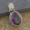 Sterling Silver Mystic Topaz 'Cawi' Pendant (Indonesia)
