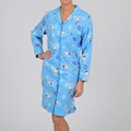 La Cera Women's Plus Size Blue Polar Bear Nightgown