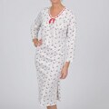 La Cera Women's Plus Size Holly Print Nightgown