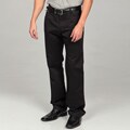 Enzo Tovare Men's Modern Fit Black Denim Jeans